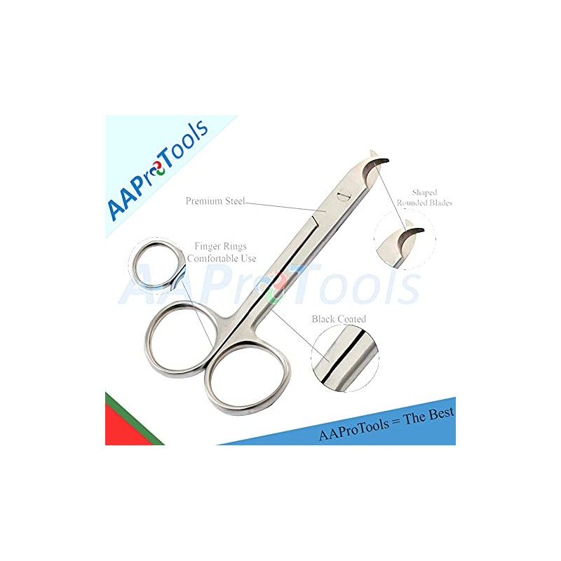 AAProTools White Toenail Cat Scissors Veterinary Instruments