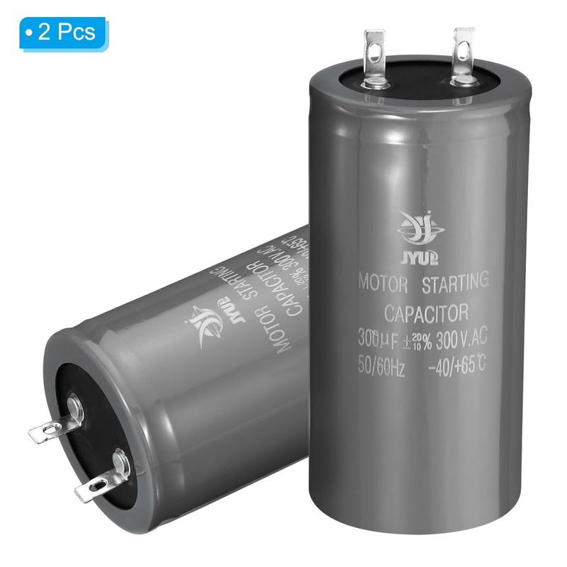 PATIKIL Motor Start Capacitor, 2 Pcs 300uf 300V 50/60Hz CD60