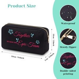 Team Gifts for Women Employees Makeup Bag Leader Appreciation Gift Cosmetic Bag for Team Leader Coworker Colleagues Thank You Gifts for Team Coworker Team Gifts Ideas Travel Toiletry Bag