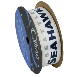 Seattle Football Ribbon 7/8" by 9-Foot Polyester Spool