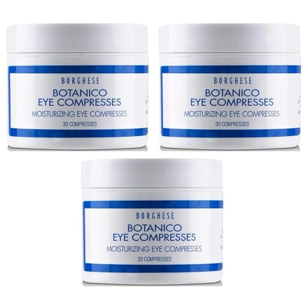 Borghese 3 Pack- Borghese Botanico Moisturizing Eye Compresses 30 Ct