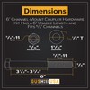 GusHillUSA GH25389-6 Channel-Mount Adjustable Trailer Coupler Hardware Kit, Yellow Zinc