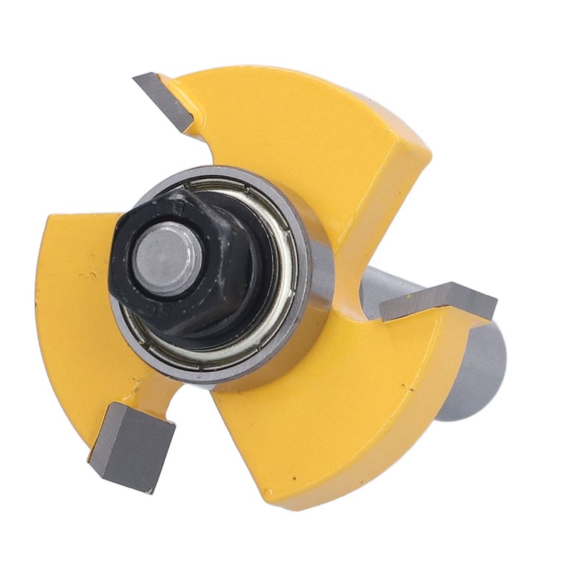 2Pcs Tongue Groove Router Bit T Shape 3 Teeth 2