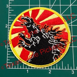Unbranded  GODZILLA Embroidered Iron-On PATCH- Gojira, Kaiju movie monster Horror Japan