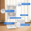 SNKOURIN 3-Layer Laundry Basket, Heavy Duty Storage Basket Organizer Shelves,
