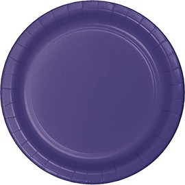 Club Pack of 192 Purple Disposable Paper Party Luncheon Plates 7"