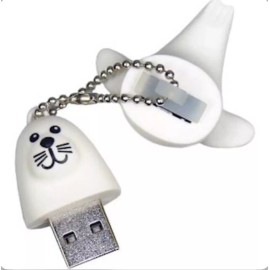 Emtec NEW Emtec 3D White Seal Character 8GB USB 2.0 Flash Drive