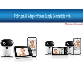 UpBright AC/DC Adapter Compatible with Motorola PIP1510 PIP1500 Connect Nursery 5.0" Wi-Fi Video Baby Monitor BU Unit Camera PU Parent HD LCD Screen PIP1510-2 PIP1510-3 PIP1510-4 Power Supply Charger