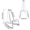 JanFeel Acrylic Coins Display Stands,10 Packs Mini Clear Easel Stand