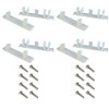 Tenn-Tex False Front Cabinet Clips (2 Sets) with Screws &