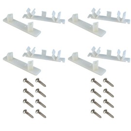 Tenn-Tex False Front Cabinet Clips (2 Sets) with Screws & Instructions - 4 1/4" Opening
