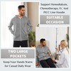 Deyeek Dialysis Sweatshirts with Arm Zipper Jacket Full-Zip Lightweight Hemodialysis