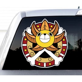 Starcraft Anime One Piece Sunny Straw Hat Pirate Ship - Sticker Decal Truck Car Wall Phone - 5x5"
