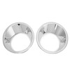 2pcs Car Front Fog Light Lamp Cover Trim Ring ABS