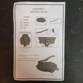 Unbranded 7.25'' Heavy Duty Cast Iron Tortilla Press Maker Flour Corn Tacos Manual