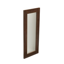 Household Essentials Rectangle Mirror Wall Décor, Mid Century Walnut