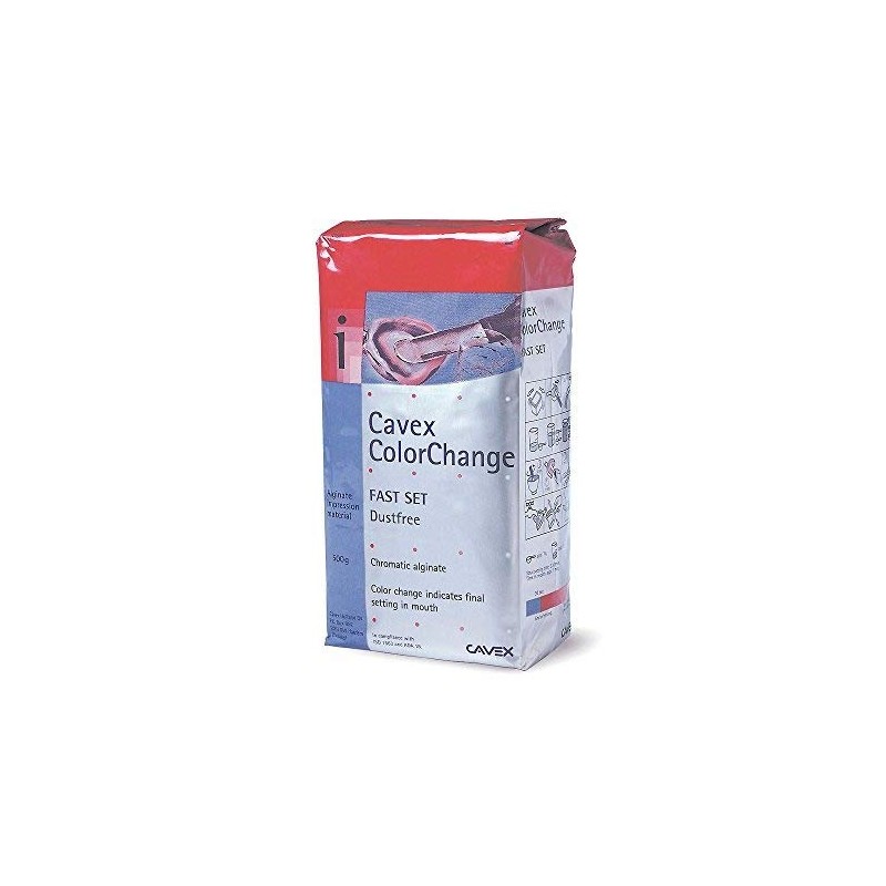 Cavex ColorChange Dental Alginate - Fast Set 500 Grams with