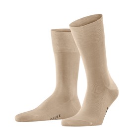 FALKE Men's Tiago Socks Fil D'Ecosse, Cotton, Black, White, Many Other Colours, Reinforced Men's Plain Socks, Breathable, Thin, 1 Pair, Beige (Country 4380)