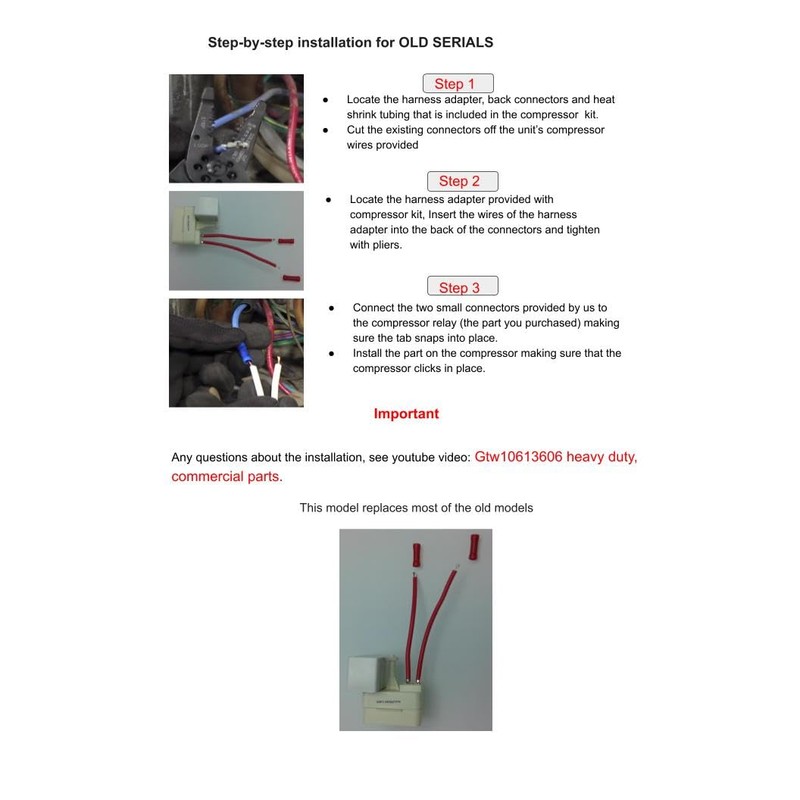 GLOB PRO SOLUTIONS HeavyDUTY 216008900 Compressor Start Relay Refrigerator