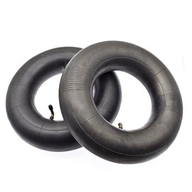 2 x 3.50/4.00-6 inch hose with angle valve, inner hose for lawnmower, hand trolley, sack truck wheel, trolley, yard trailer