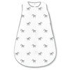 Amazing Baby Muslin Sleeping Sack with 2-Way Zipper, Zebra, Black,