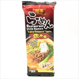 Menraku Japanese Restaurant Style Ramen -Spicy Sesame Taste 2 Servings 6.7oz