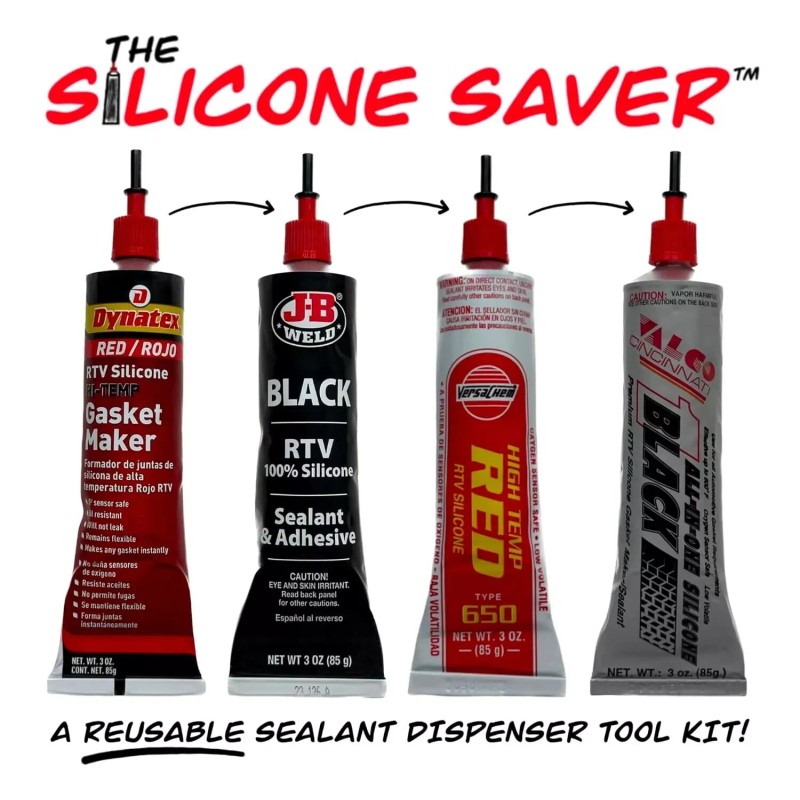 THE SILICONE SAVER Sealant Dispenser Tool Kit for RTV Silicone