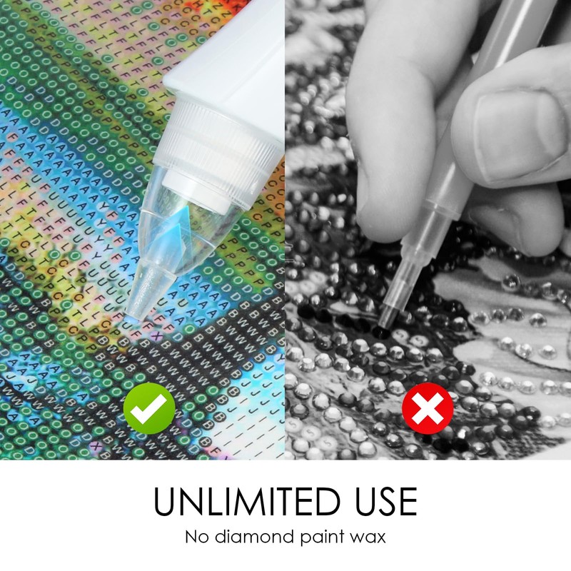 DAFENCHI Electric Diamond Painting Pen, 2 Replacement Tip, Adjustable Suction
