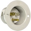 Legrand-Pass & Seymour 5278SS Straight Blade Flanged Inlet, 15 Amp
