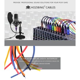 XLR to XLR Microphone Cable XLR Male to Female Mic Cable 3-Pin Balanced Shielded 27AWG OFC XLR Cable for Mic Mixer, Recording Studio, Podcast-Multi Colored, Zinc Alloy Connectors 1 Pack (Black, 25FT)