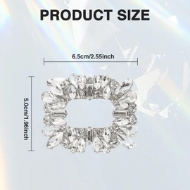 XdealCozyxc 2 Pcs Shoe Clips Women, Shoe Clips for Party Prom High Heels