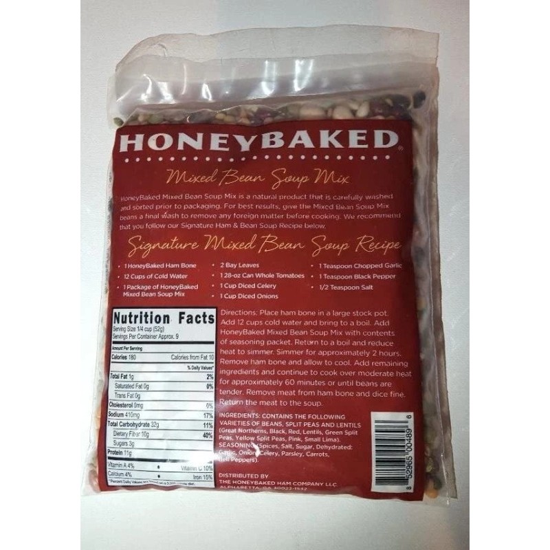 Honey Baked Ham Mixed Bean Soup Mix & White Bean