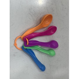 Juego de 5 tazas medidoras de plástico con doble grabado para máquina de sellado de vasos