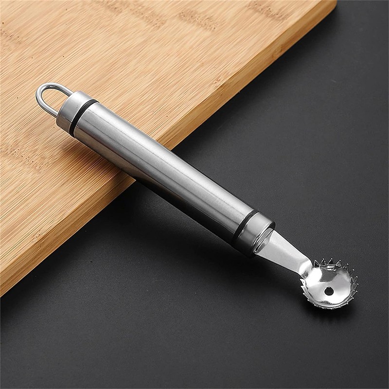 Stainless Steel Strawberry Huller, silver Multi Function Strawberry Huller and