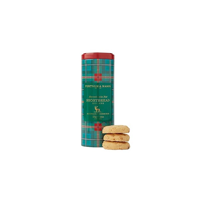 Fortnum and Mason British, Fortnum’s Macadamia Nut Shortbread Rounds, 125g