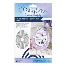 Hunkydory Moonstone - Straight Edged Nesting Eggs - Easter Craft Die Set - MSTONE875
