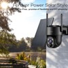 Kittyhok Solar Camera Security Outdoor | 2k Black Wireless Security