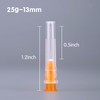 100 Pack 25 Gauge 1/2 inch Disposable Needles with Caps