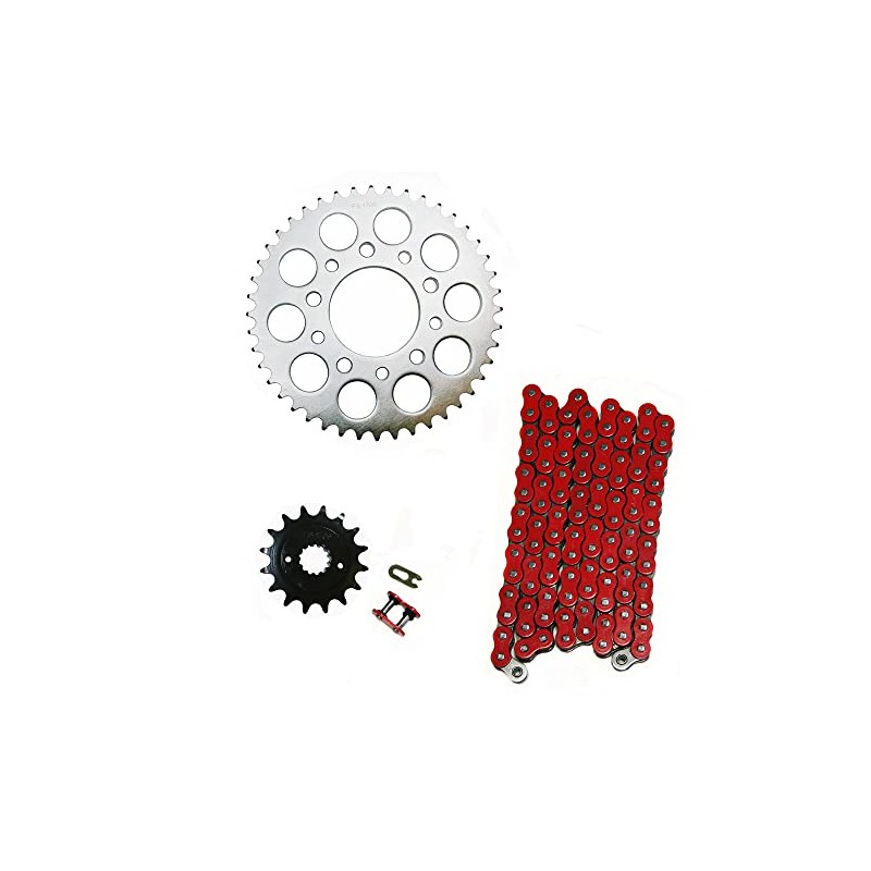 Factory Spec, KIT-600SHADOW16-44R, Red 525x120 O-Ring Drive Chain & 16/44