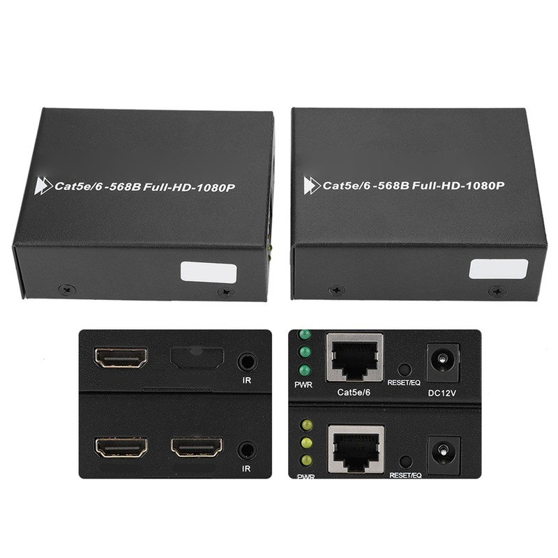 1 Pair 50m HD 1080P HDMI Cable Extender with One