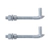 VIVIDA 6" J-Bolt Post Hinge, J Bolt Gate Hinge with