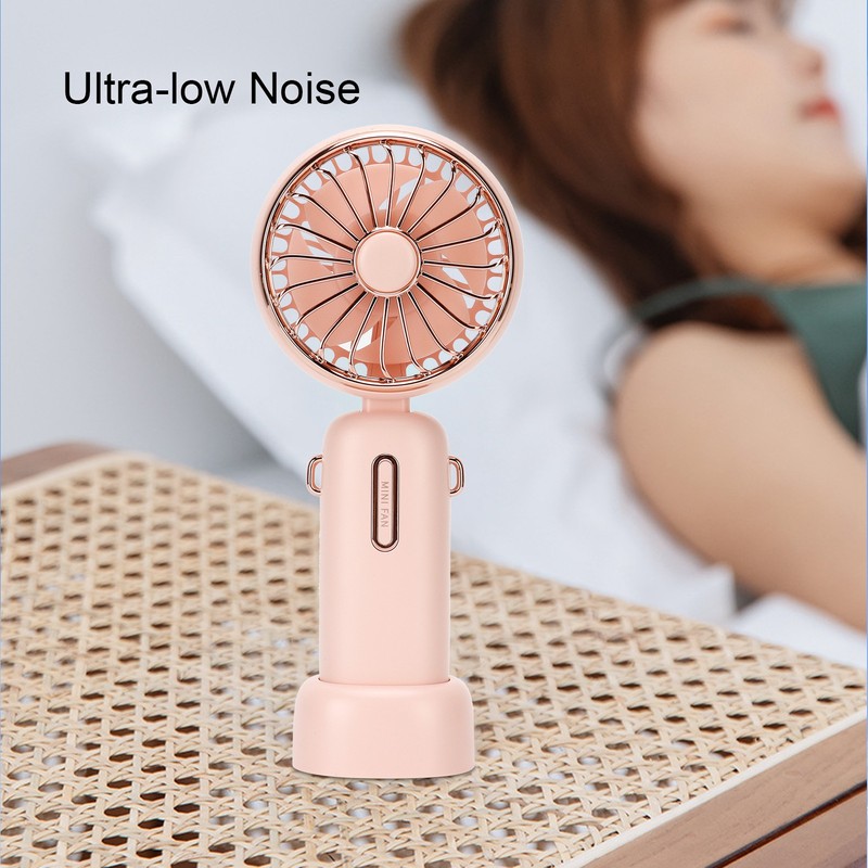 3 Gears Handheld Fan Mini Portable Table Cooler with Detachable