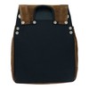 Sankyo Corporation DBLTACT Suede Genuine Leather Nail Bag 2-Tier Brown