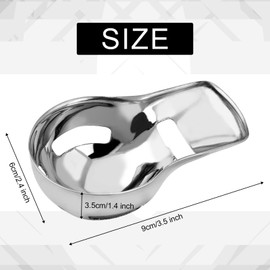 Egg Yolk Separator, Raw Egg Stainless Steel Divider Yolk White Screening Gadget with Slot Home Kitchen Tool Accessories for Dessert Baking Cooking (Silver)