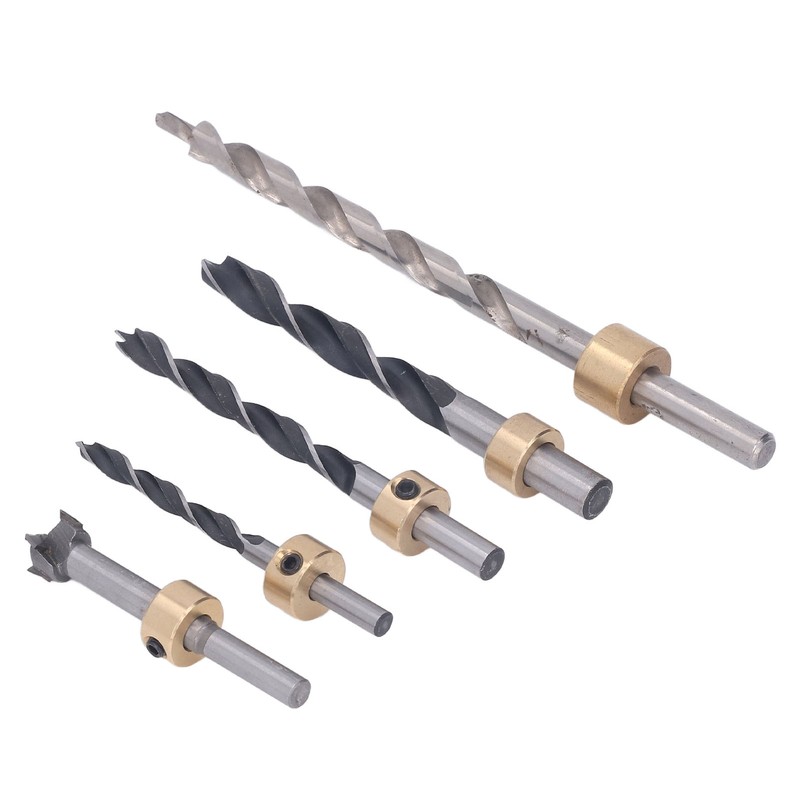 5Pcs Pocket Hole Drill Bit 3 Knife Points High Speed