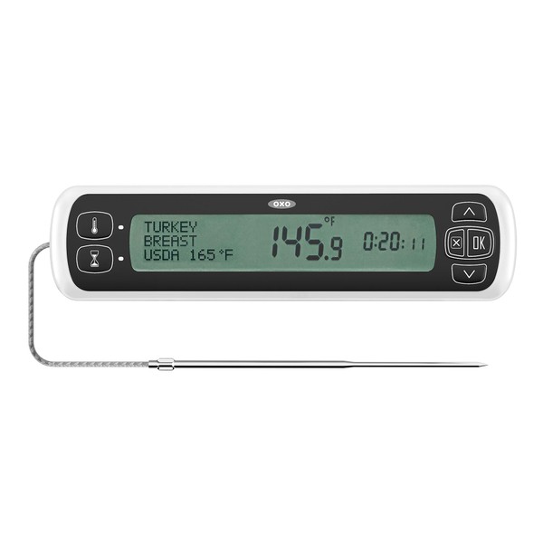OXO 11231300G Chef Leave-in Thermometer, Black/White