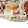 Reusable Cotton Mesh Produce Bags - 100% Organic Cotton, 8"x10",