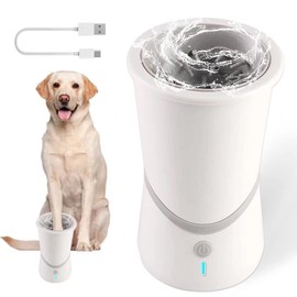 Automatic Silicone Bristles Pet Paw Cleaner Cup - USB Charging, Portable for Muddy Claws, Designed for Small to Medium Dogs