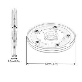 Molyorch Küchen Organizer Drehbar, Kleiner Drehteller Durchsichtig, Drehbar Drehteller Küche Organizer für Küche, Kühlschrank, Kosmetik, Gewürze und Vorratsdosen