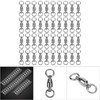 40 x Durable Stainless Steel Fishing Swivel Snap Connectors Lure